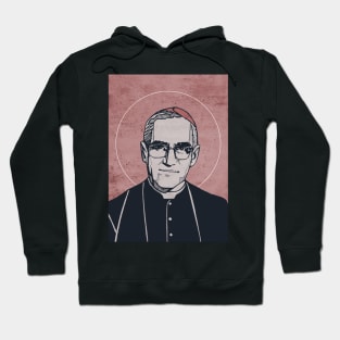 Hand drawn illustration of Saint oscar arnulfo romero Hoodie